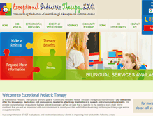 Tablet Screenshot of eptpediatrics.com